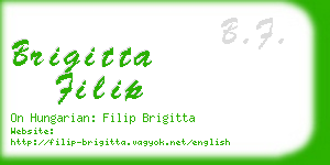 brigitta filip business card